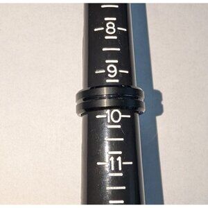 Blk Tungsten Carbide Ring Sz 9.5 Scratch Resistant Polished Edges Brushed Finish